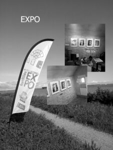 Photo montage Expo peinture au Fort de Villès à Saint Nazaire
