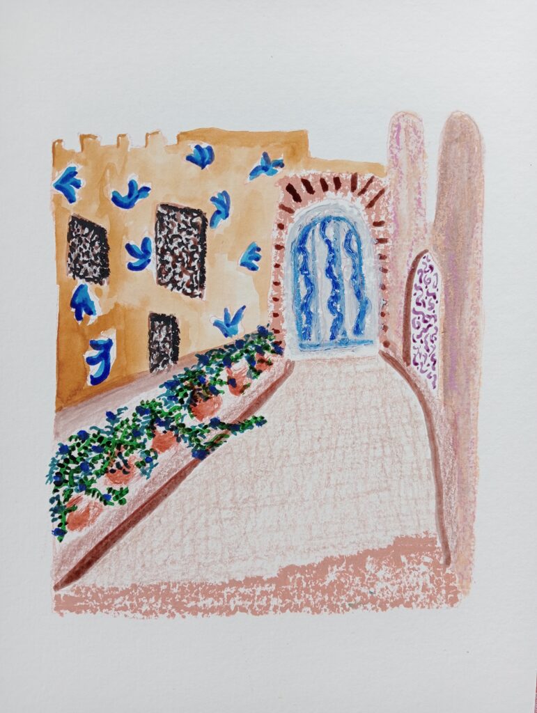 dessin coloré avec motifs